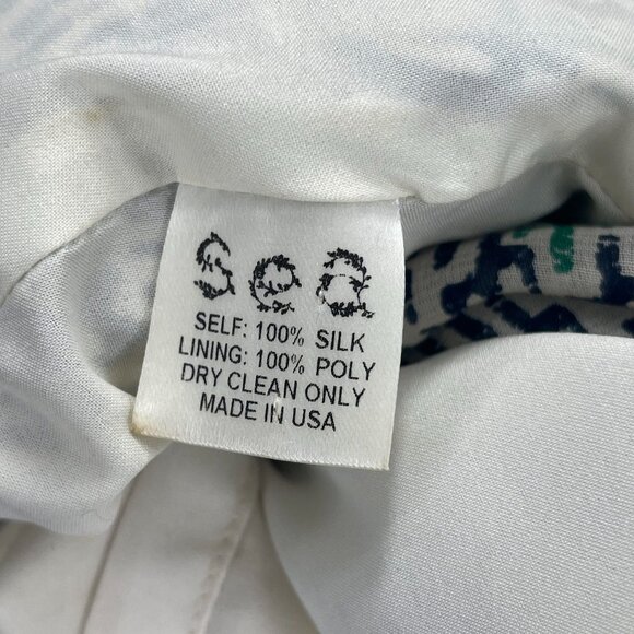 Sea New York Silk Sleeveless High Neck Cactus Print Dress Drawstring Waist Flaws - Picture 13 of 14